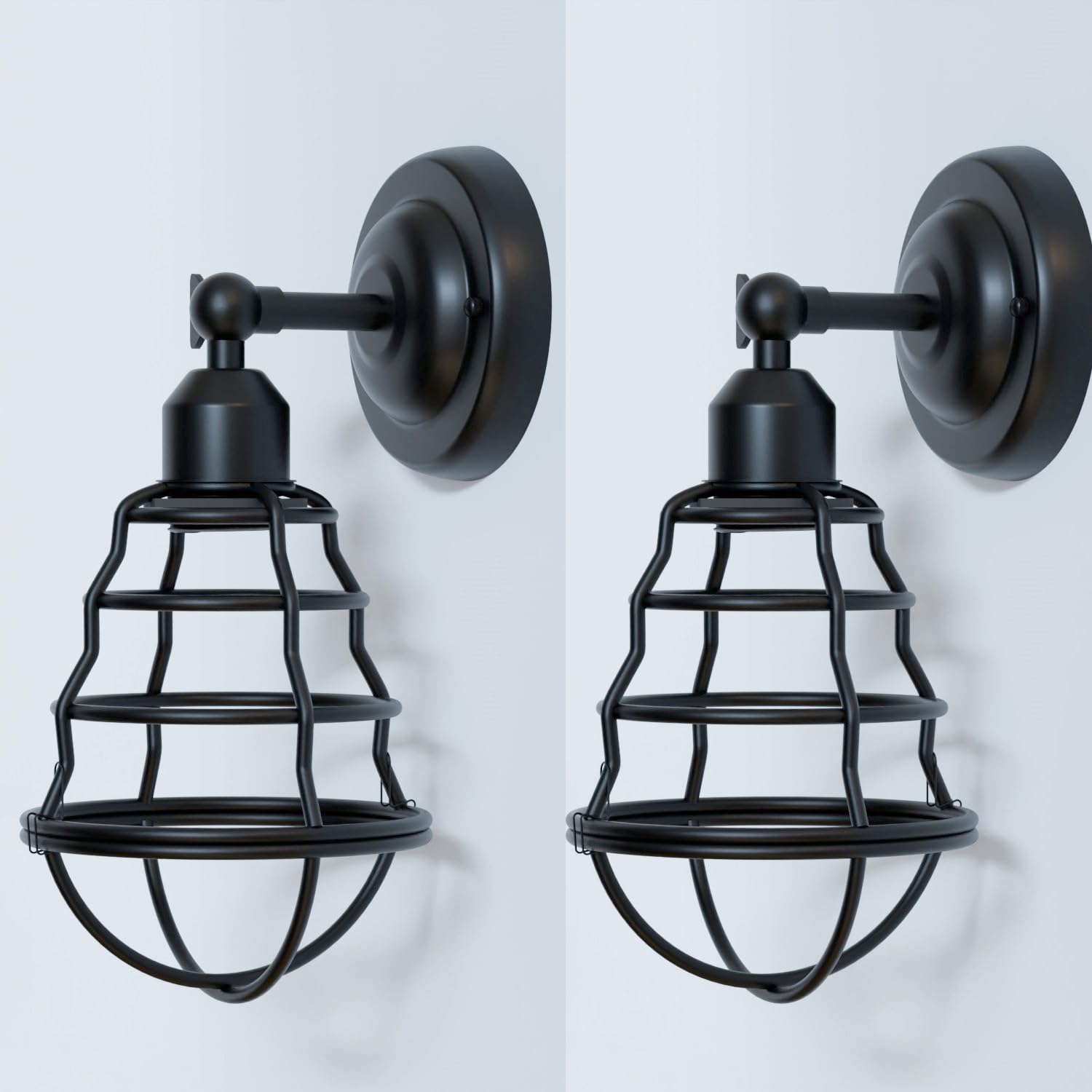 Industrial Vintage Adjustable Metal Wall Sconce Lamp for Bedroom Living Room Home