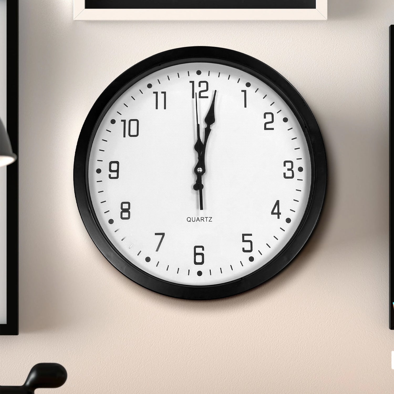 Contemporary Round Silent Analog Wall Clock for Home Kitchen Decor