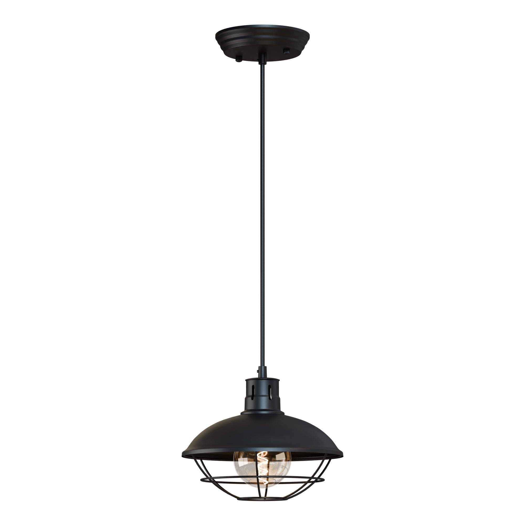 Industrial Nautical Fisherman Pendant Light with Cage Shade for Stylish Home Decor