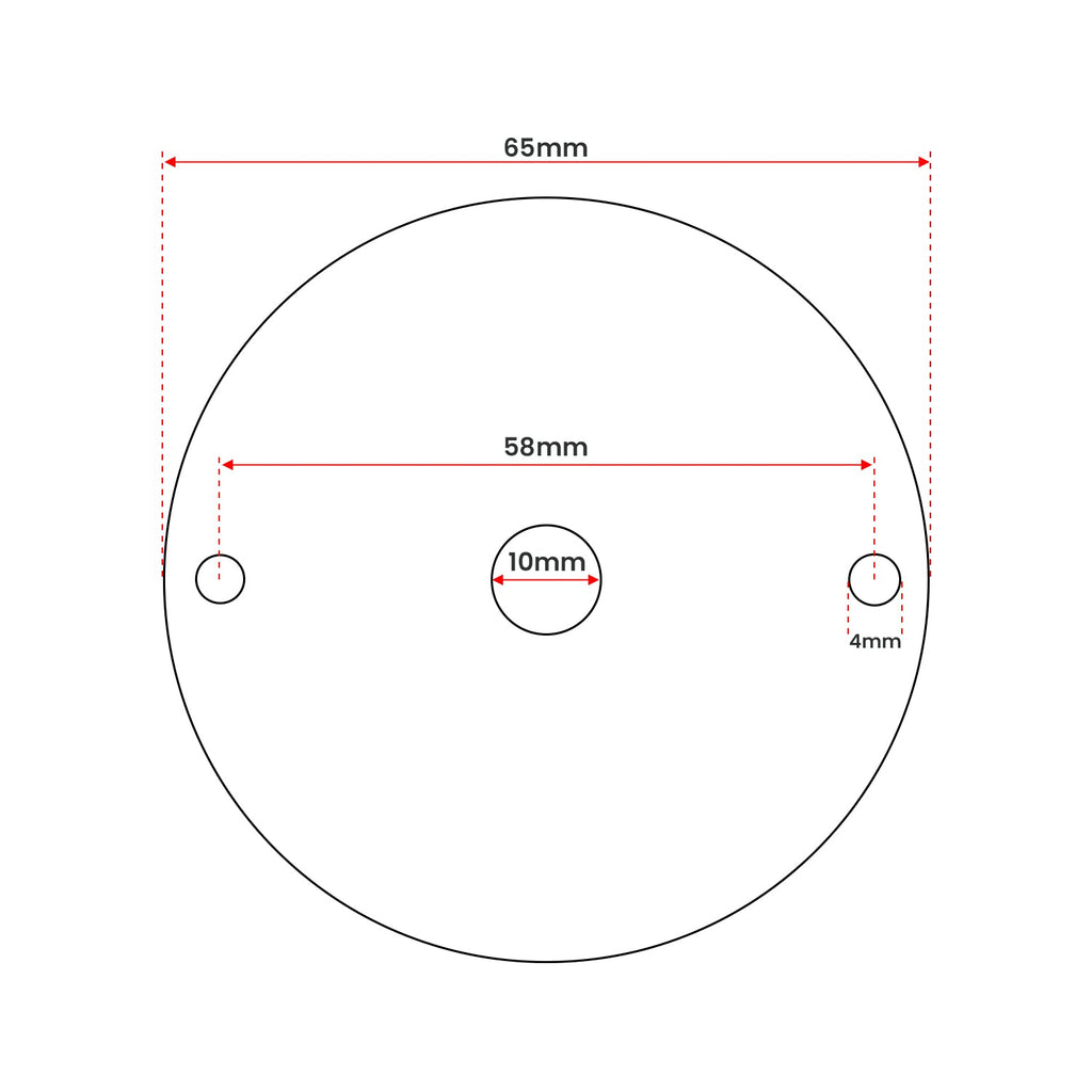 Conduit Lid 10mm Center Hole Switch Fitting Covers For Terminal Boxes ~ 6120