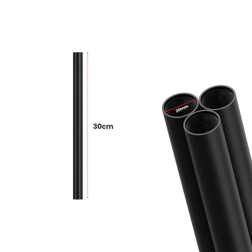 Black Steel Threaded Conduit Pipe for Industrial Lighting & DIY Projects