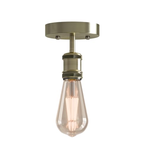 Vintage Industrial Metal LED Ceiling Light Fixture E27 Base Modern Home Decor
