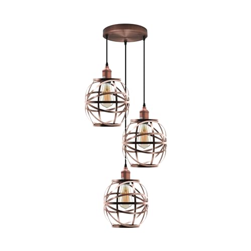Industrial Metal Cage Pendant Light Fitting ~6353