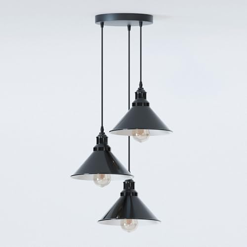 Industrial Metal Cage Pendant Light, E27 Holder Vintage Ceiling Lamp