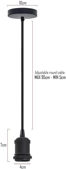 Pendant Lamp Holder Ceiling Rose Vintage Pendant Light Fitting E27~5974