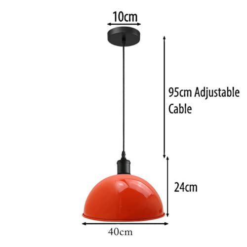 Vintage Pendant Light With E27 Holder ~6197