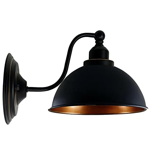 Vintage Industrial Metal Dome Wall Lamp E27 Adjustable Indoor Lighting Fixture