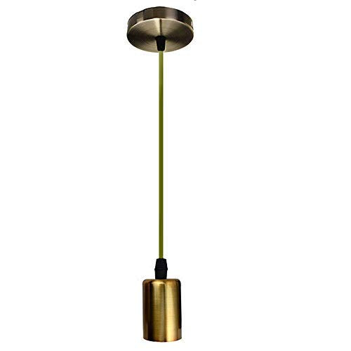 Vintage Industrial E27 Ceiling Pendant Light Fixture Kit, Adjustable Cable Hanging Lamp