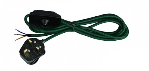 Modern Fabric Cord LED Pendant Light Kit with Touch Dimmer Switch