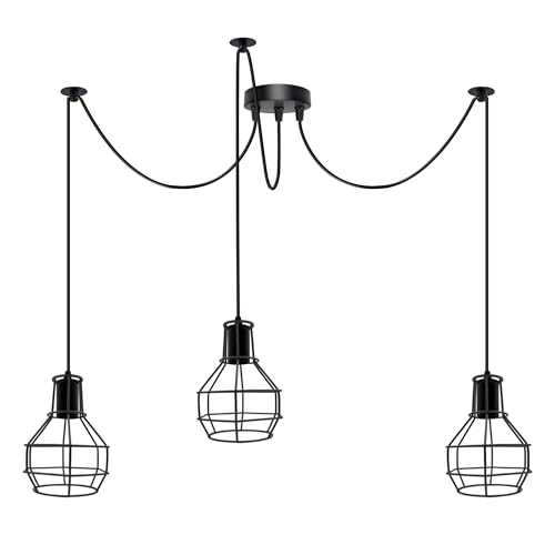 Modern Industrial Spider Pendant Chandelier Lighting Kit – Multi-Arm Ceiling Fixture