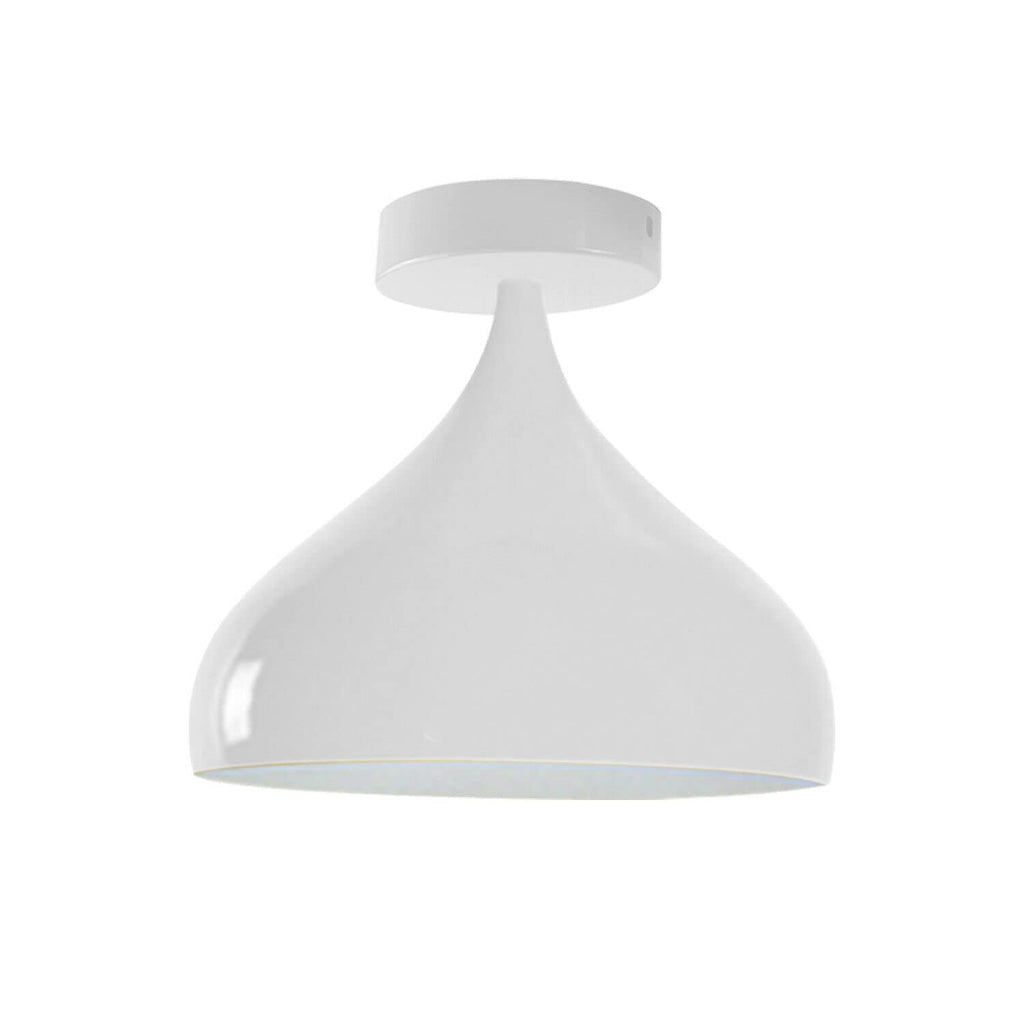 Modern Industrial Metal Flush Mount Ceiling Light Fixture, E27 Bulb Compatible, Dimmable