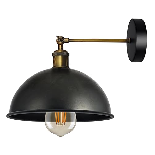 Industrial Farmhouse Style Metal Wall Sconce Light Fixture for Bedrooms Living Rooms