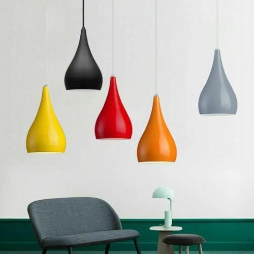 Stylish Tear Drop Metal Ceiling Light Shade, Easy Fit, Vibrant Colors