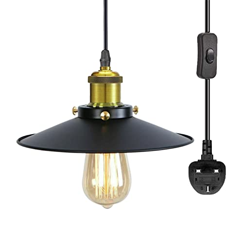 4m Plug in Pendant Lighting Metal ~6217