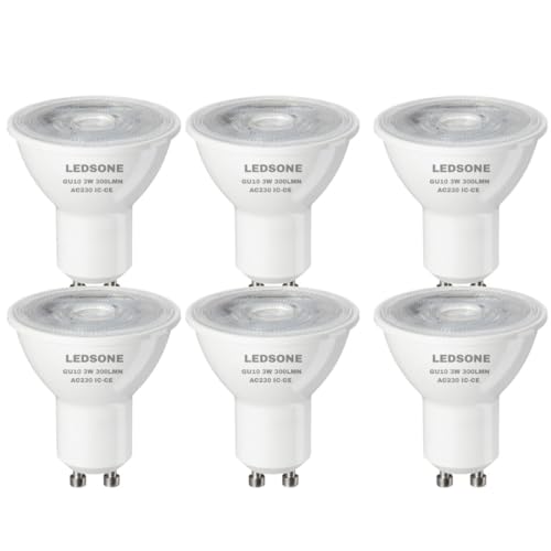 6 Pack GU10 LED Spotlight Bulb 3/5/7W Cool White Energy Saving Light ~6291