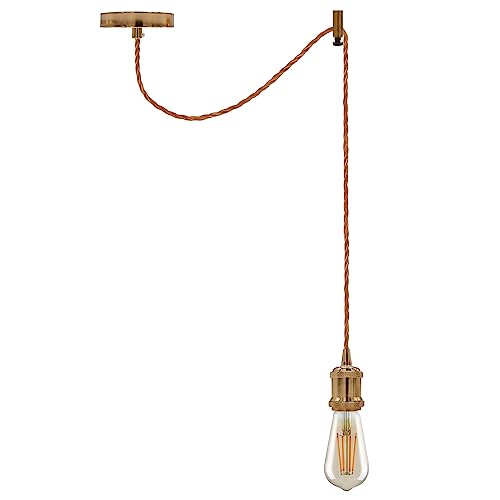 Industrial Vintage Spider Design Ceiling Hanging Pendant Light Kit E27 Socket Adjustable Cable