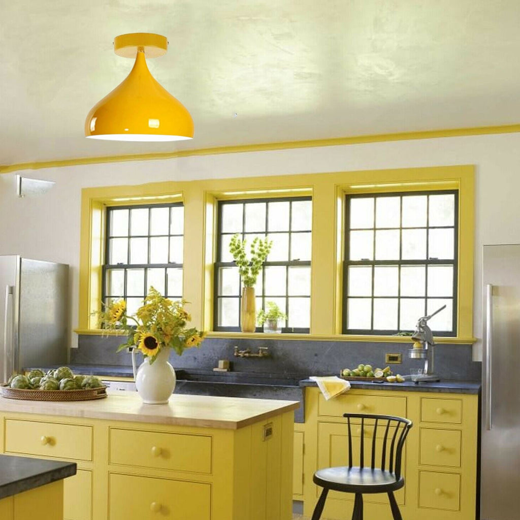 Industrial Vintage Metal Pendant Light Fixture, E27 Base, Loft Style Ceiling Lamp