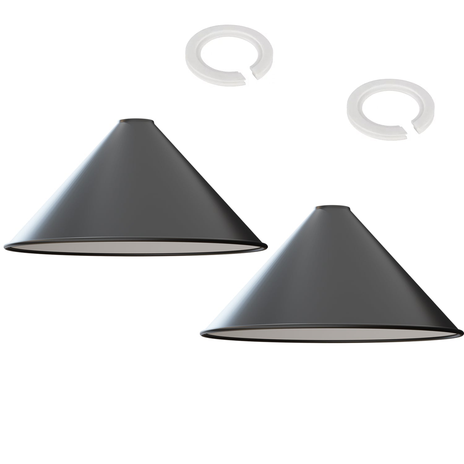 Vintage Industrial Metal Cone Lampshade for Easy Fit Ceiling Pendant Lighting