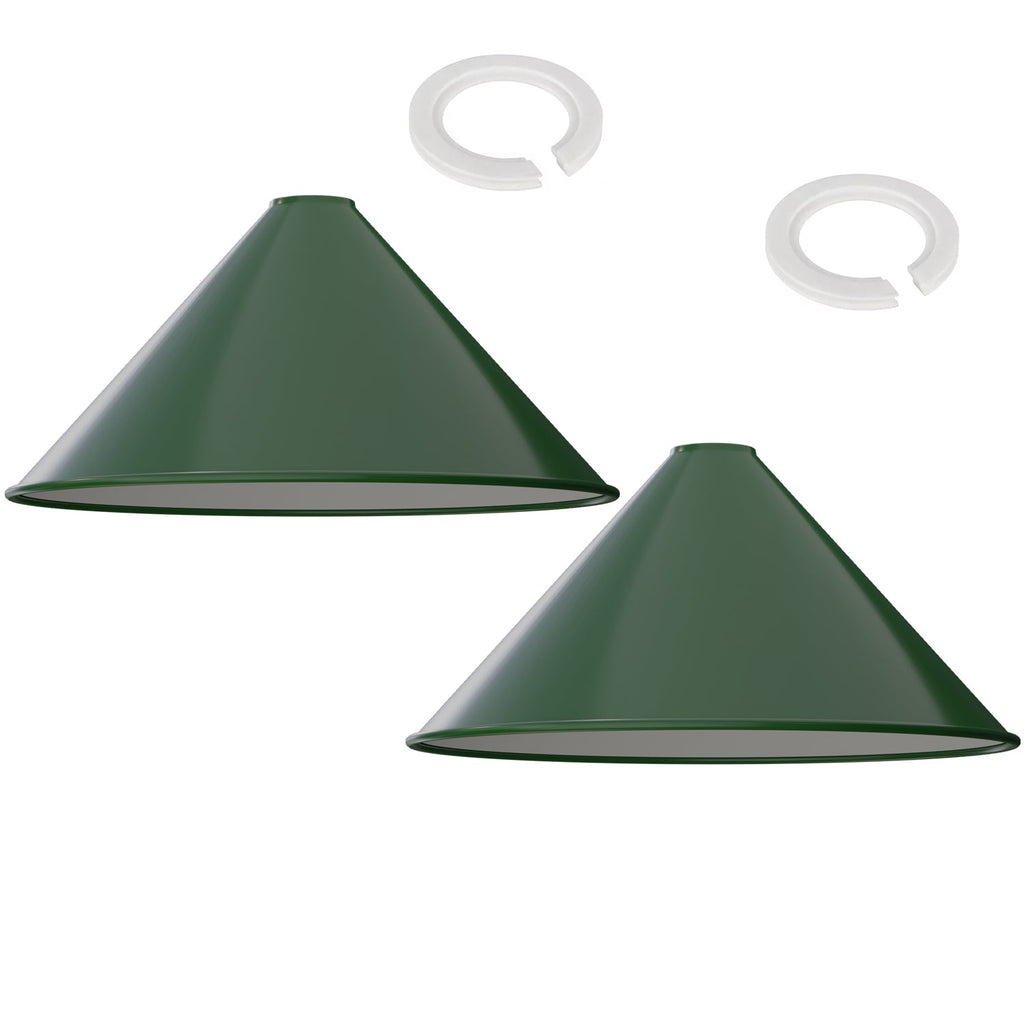 Vintage Industrial Metal Cone Lampshade for Easy Fit Ceiling Pendant Lighting