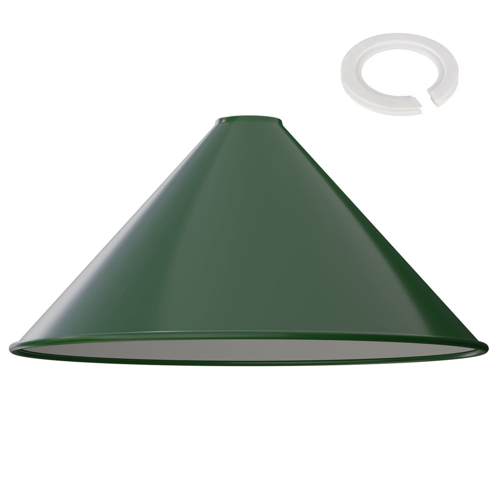 Vintage Industrial Metal Cone Lampshade for Easy Fit Ceiling Pendant Lighting