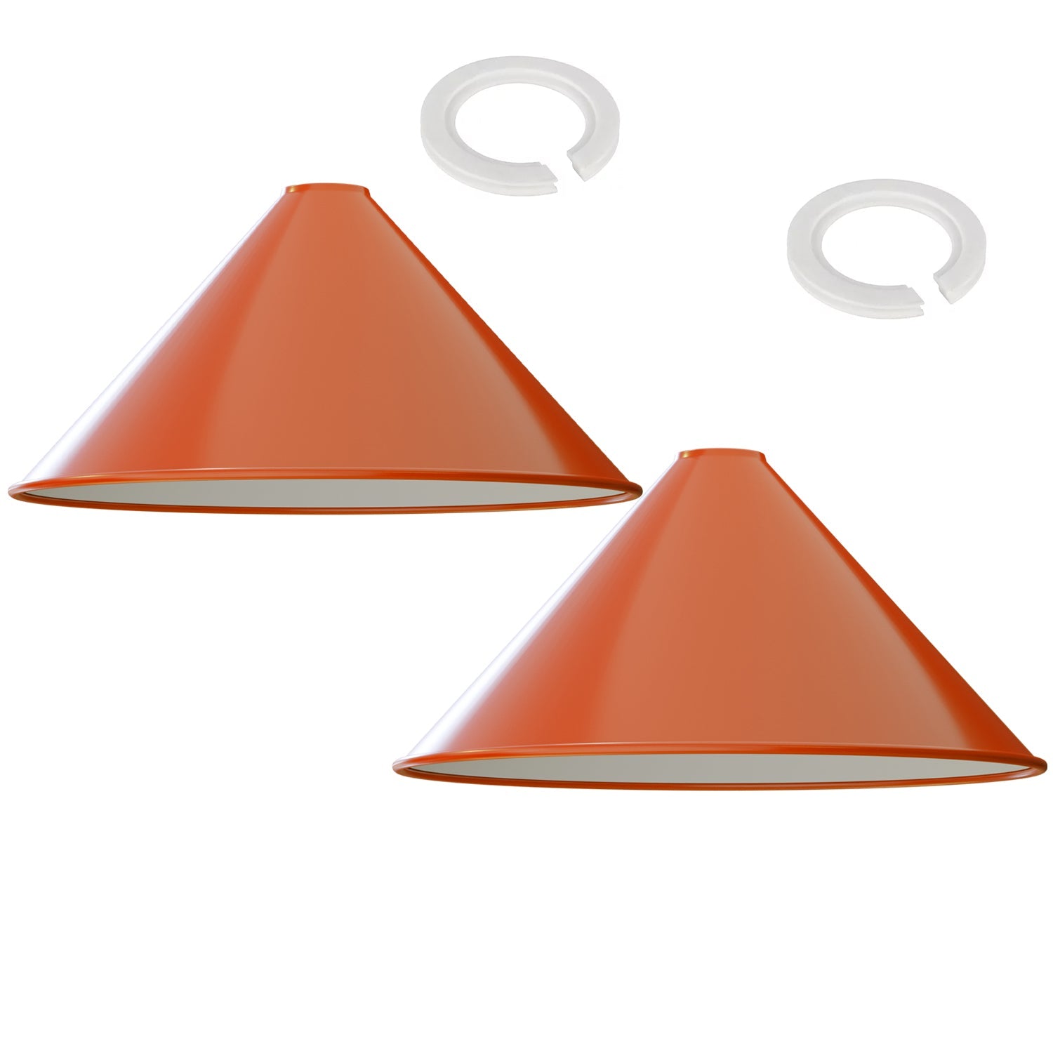 Vintage Industrial Metal Cone Lampshade for Easy Fit Ceiling Pendant Lighting