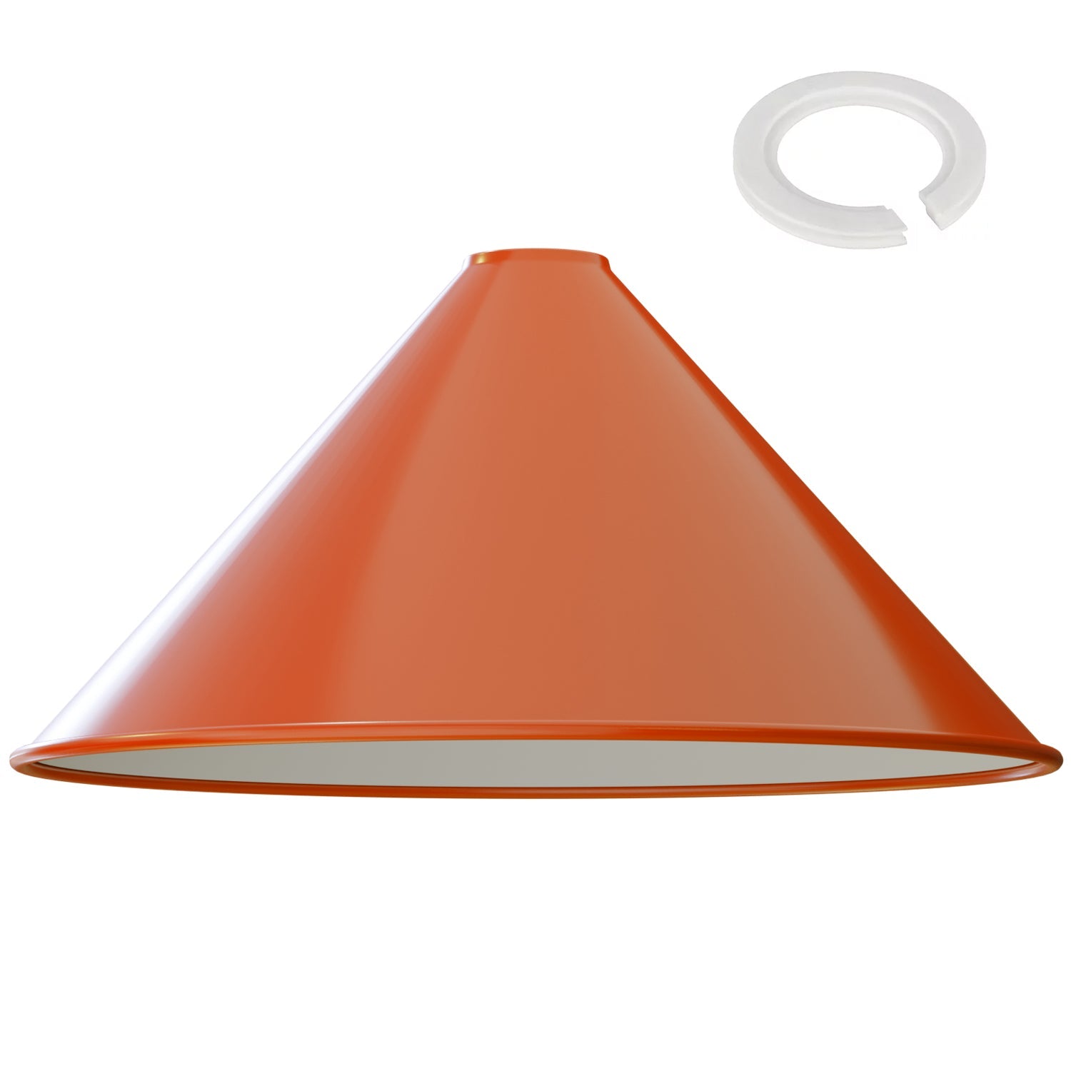 Vintage Industrial Metal Cone Lampshade for Easy Fit Ceiling Pendant Lighting