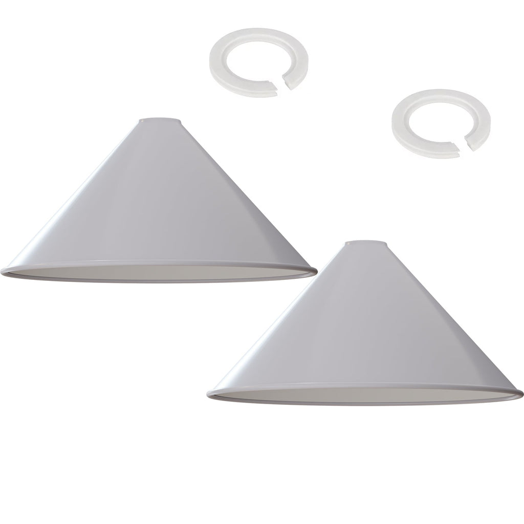 Vintage Industrial Metal Cone Lampshade for Easy Fit Ceiling Pendant Lighting