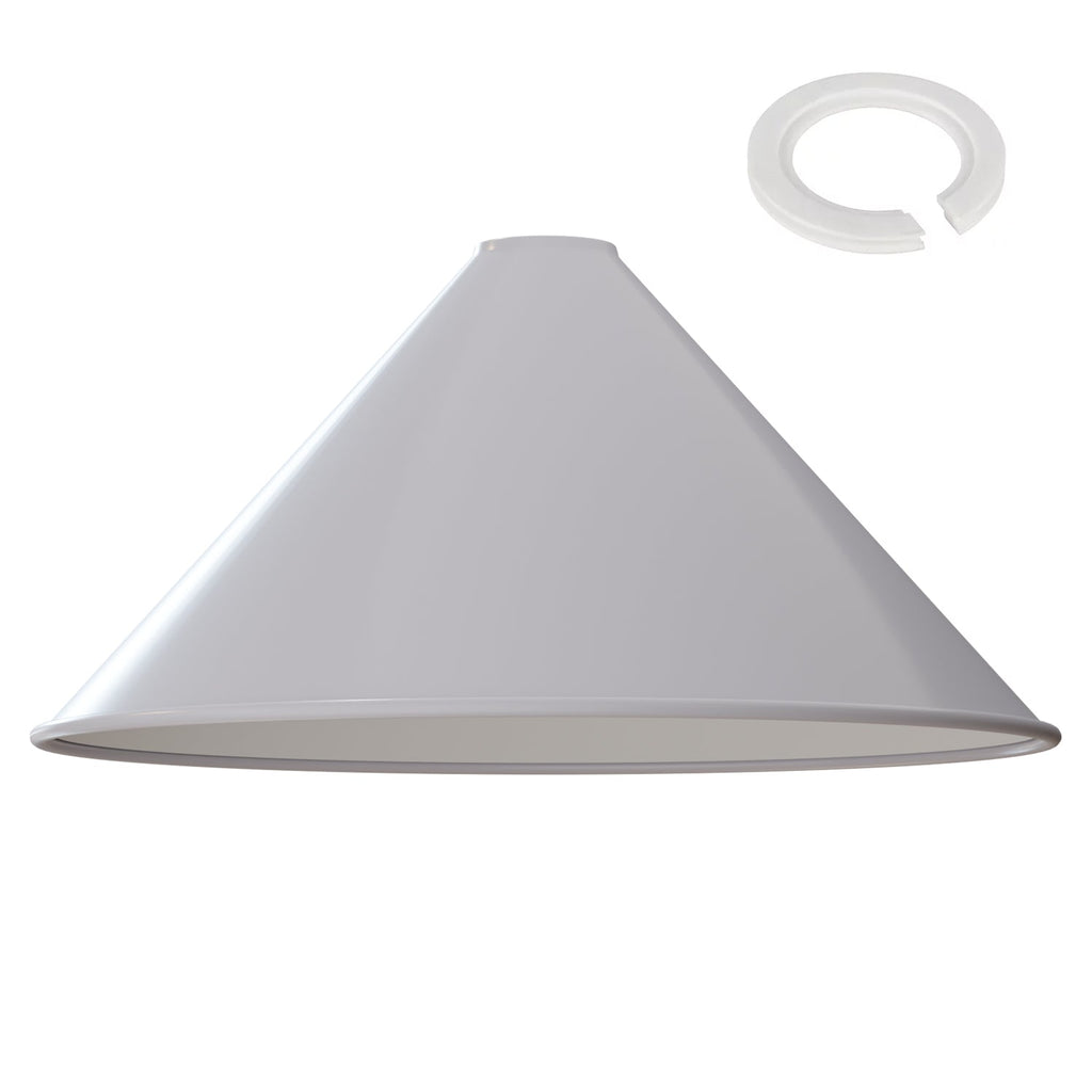 Vintage Industrial Metal Cone Lampshade for Easy Fit Ceiling Pendant Lighting