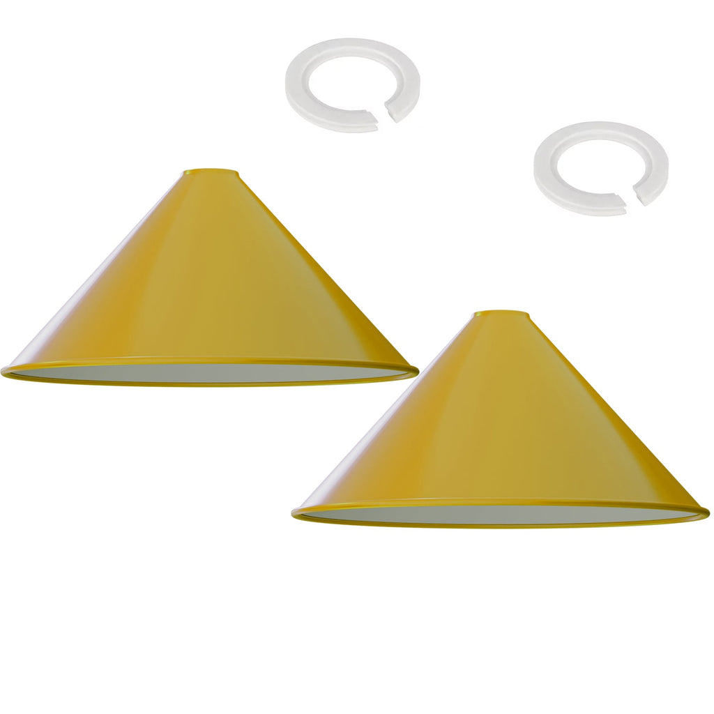 Vintage Industrial Metal Cone Lampshade for Easy Fit Ceiling Pendant Lighting