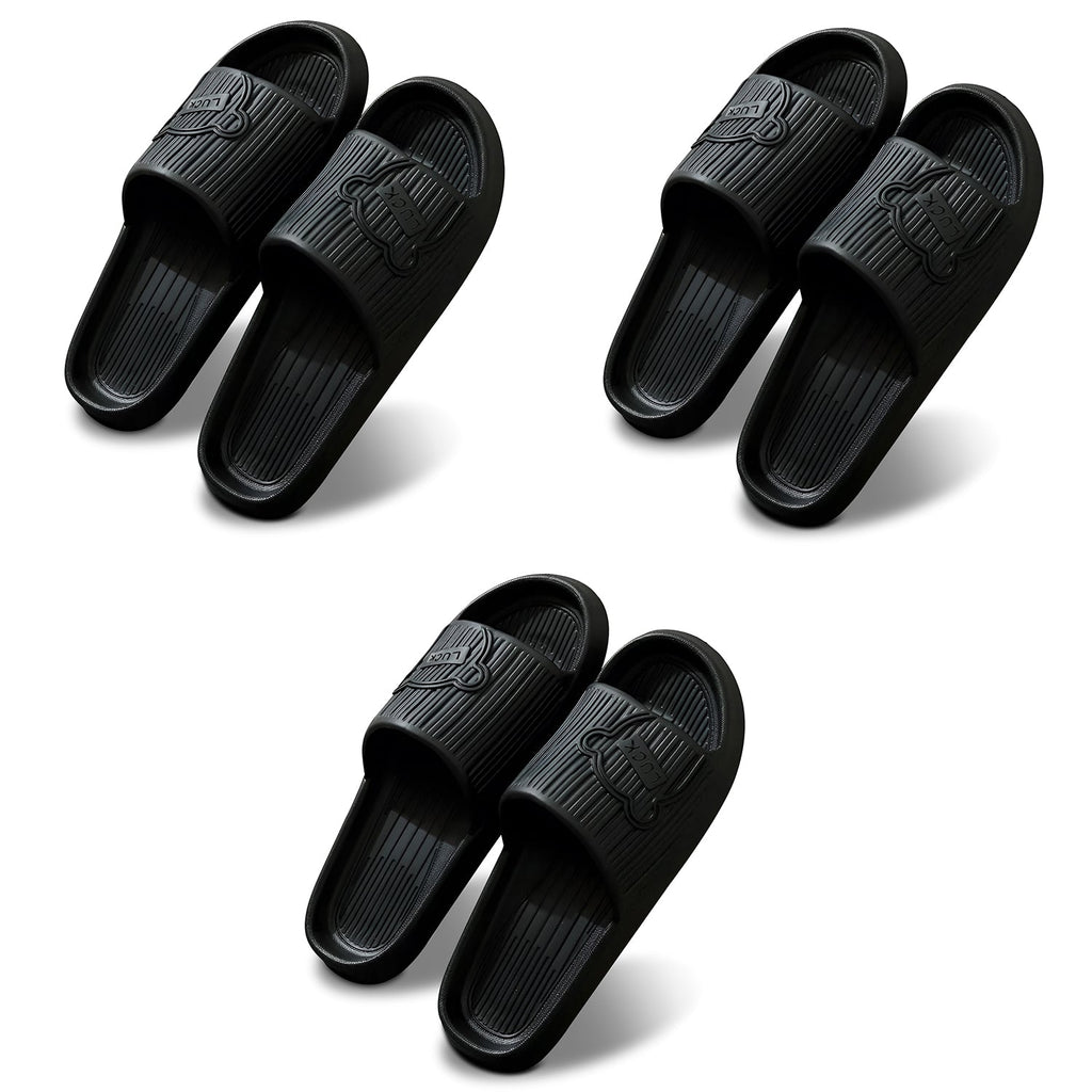 Comfy Non-Slip EVA Shower & Home Sandals for Men and Women, 3-Pack