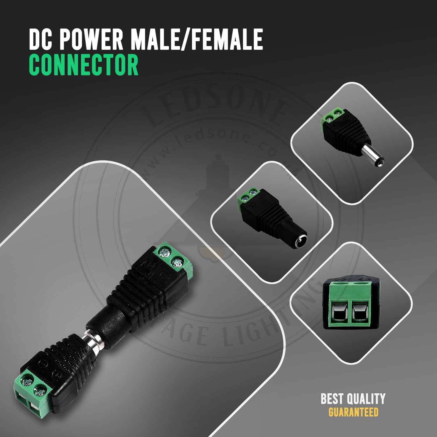 Reliable 12V Female DC Power Jack Connector Adapter for LED Strips CCTV