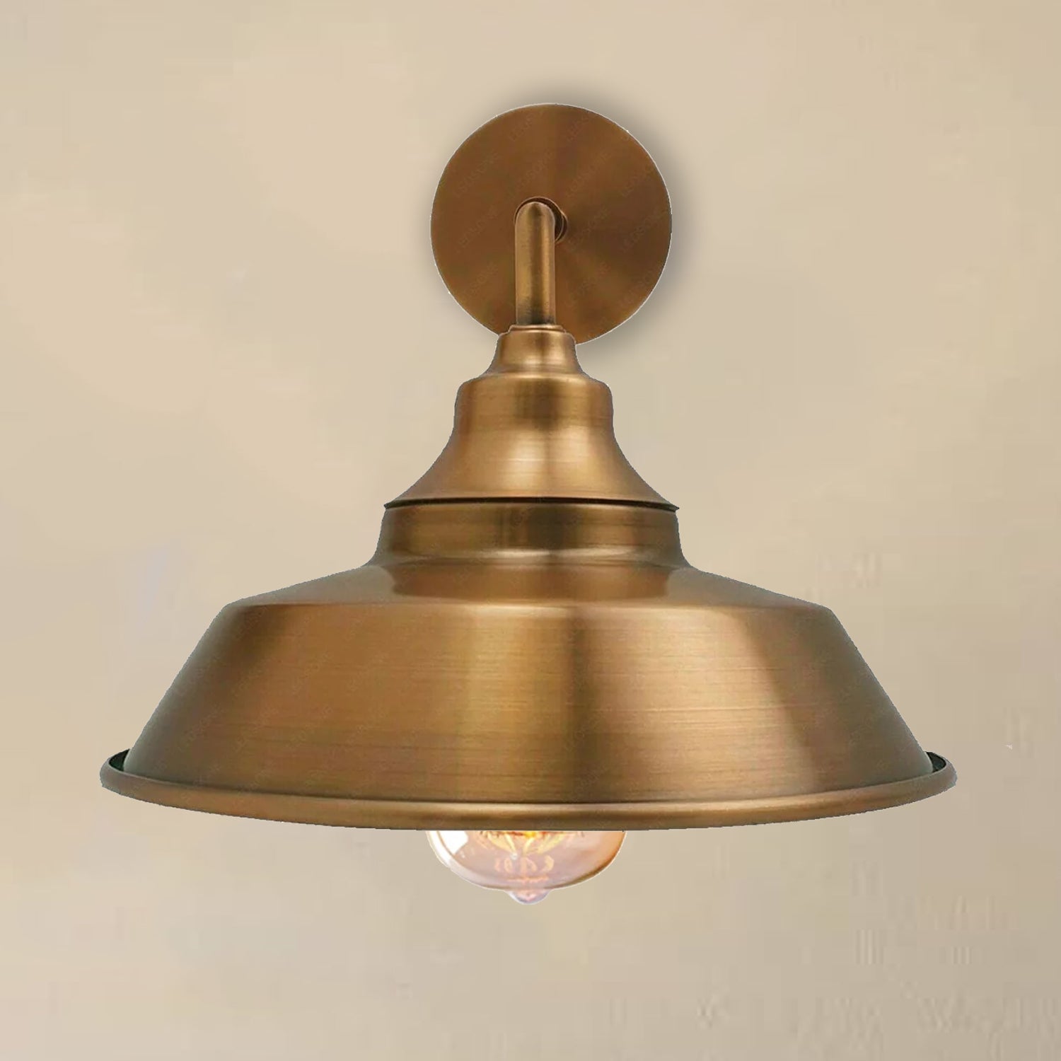Industrial Vintage Retro Yellow Brass Wall Sconce Lamp E27 Edison Indoor Lighting
