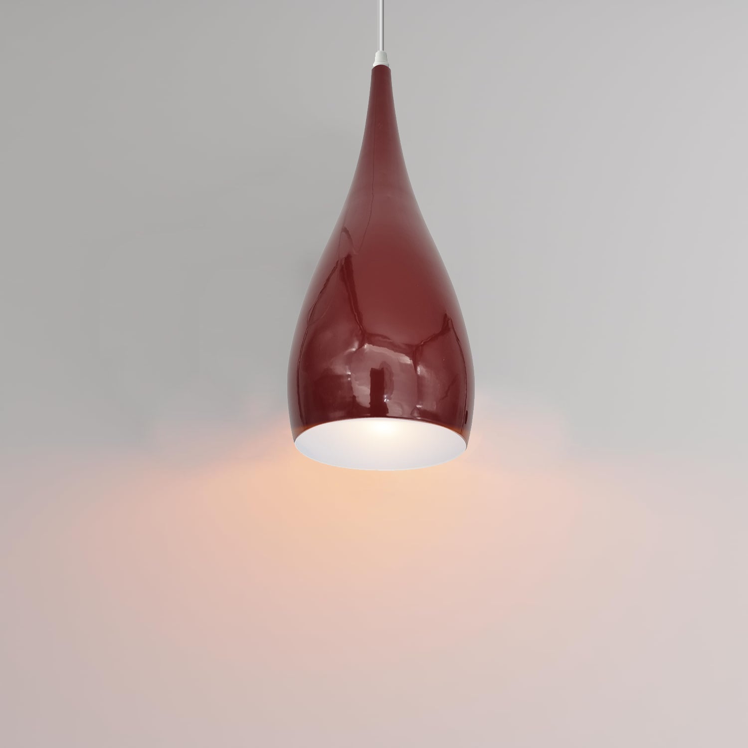 Stylish Tear Drop Metal Ceiling Light Shade, Easy Fit, Vibrant Colors