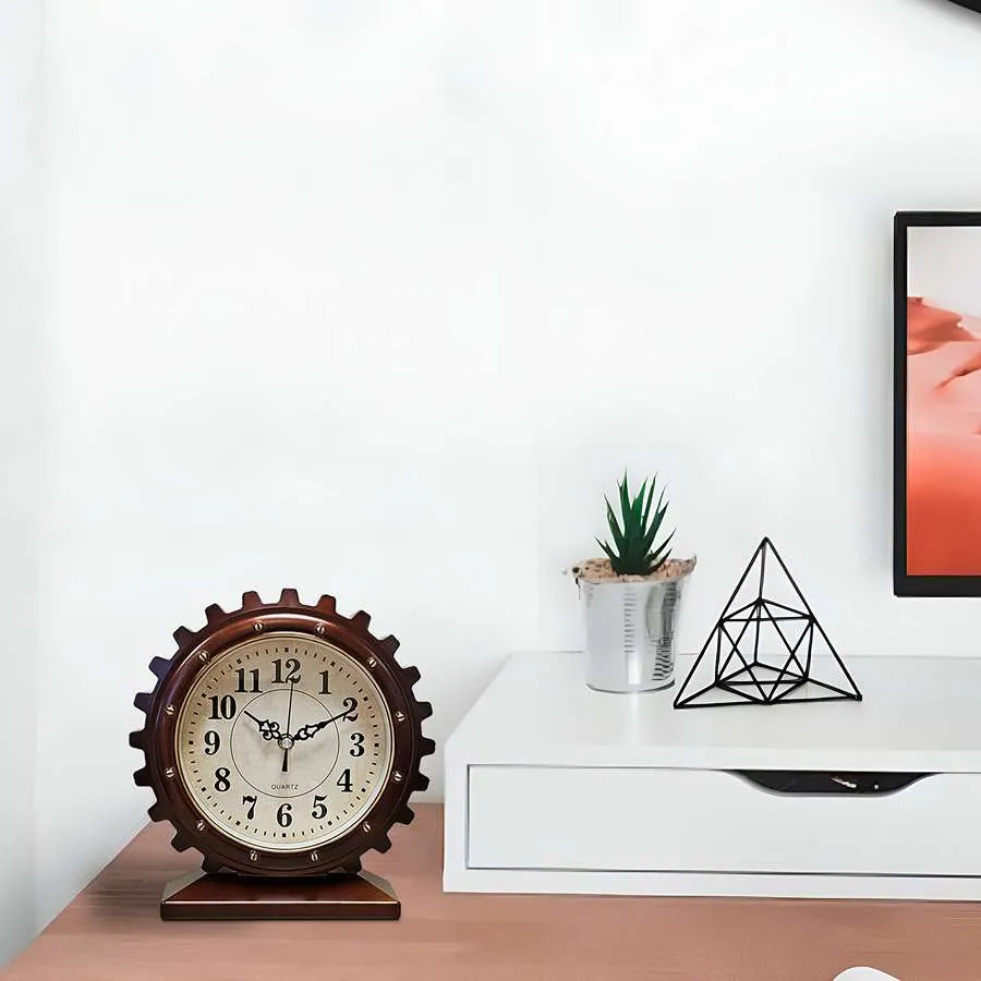 Mechanical Pattern Ticking Mantel Table Top Clocks ~ 5179