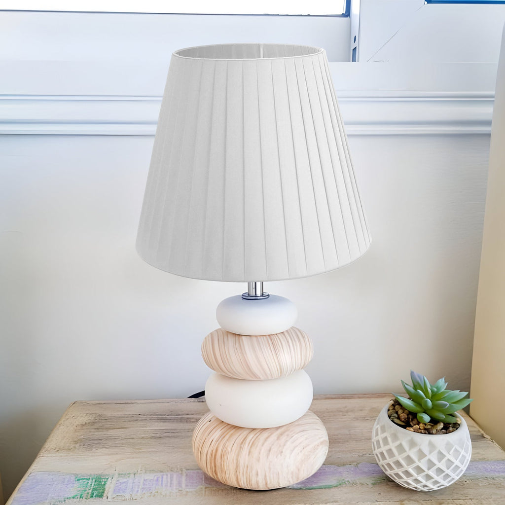 Modern Fabric Coolie Table Lampshade - Stylish Easy-Fit Light Shade