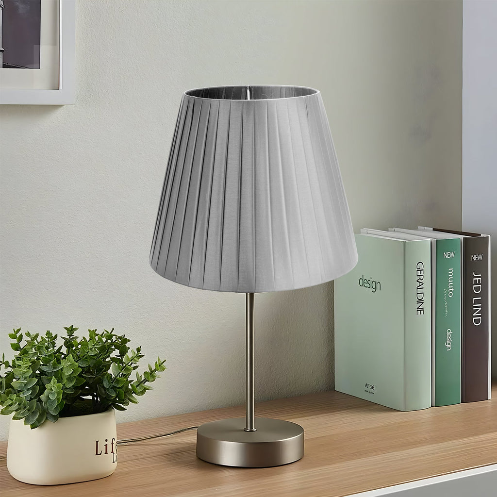 Modern Fabric Coolie Table Lampshade - Stylish Easy-Fit Light Shade