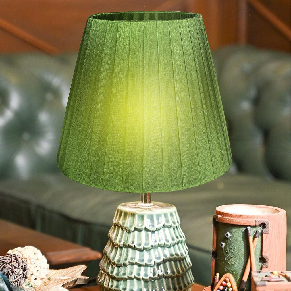 Modern Fabric Coolie Table Lampshade - Stylish Easy-Fit Light Shade