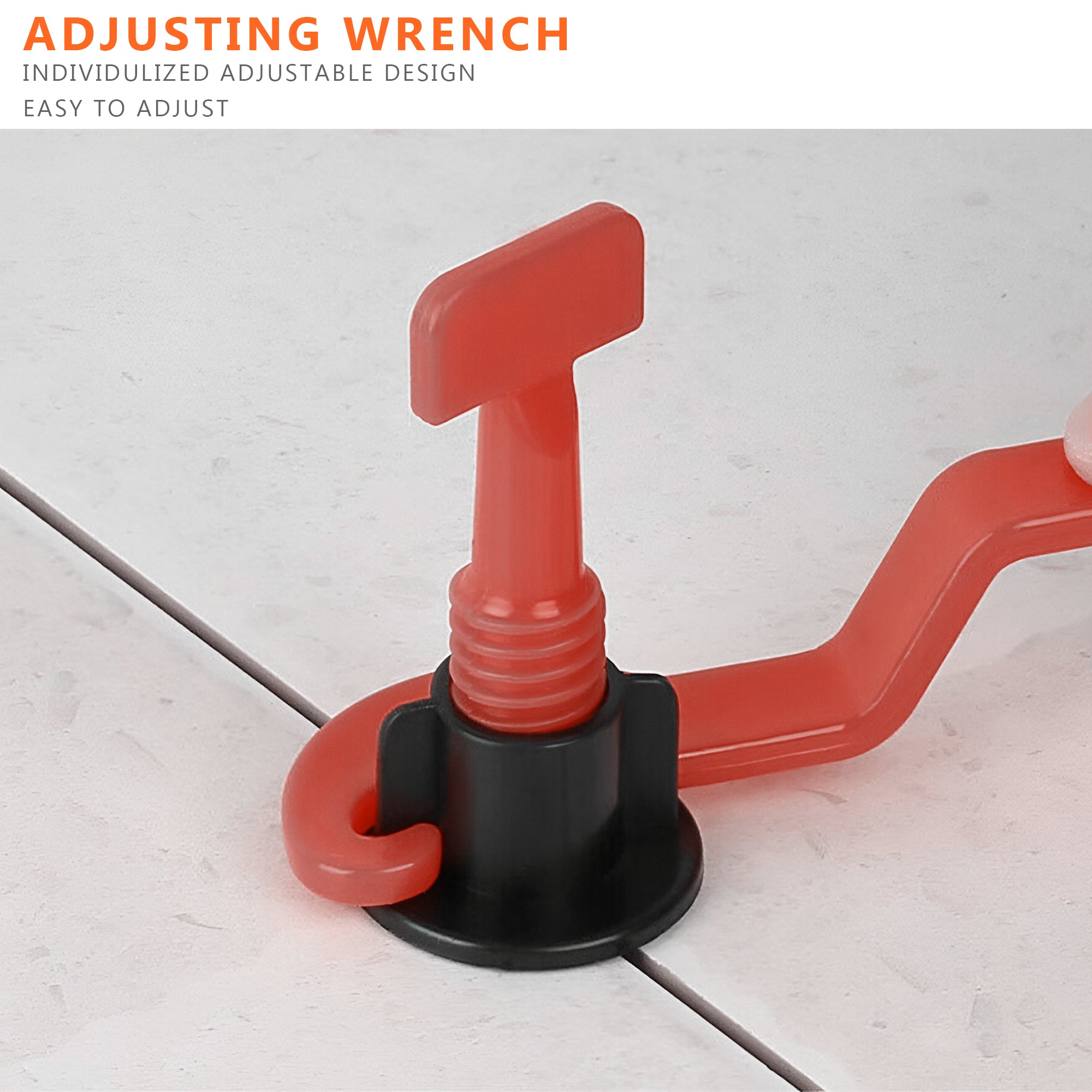 Durable Reusable T-Shape Tile Leveling System Kit for Flawless Floor & Wall Installation