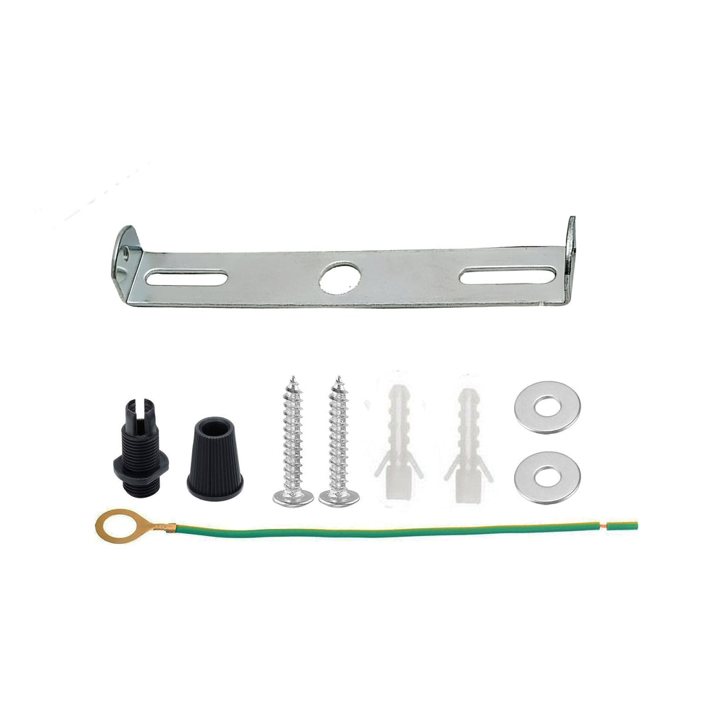 190mm Heavy-Duty Metal Ceiling Rose Side Fitting Bracket for Chandeliers