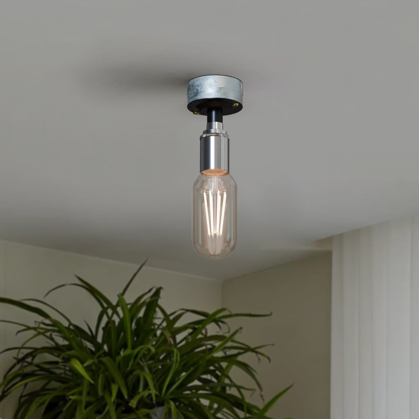 E27 M20 Conduit Entry Lamp Holder Threaded Light Socket for Pipe Lighting