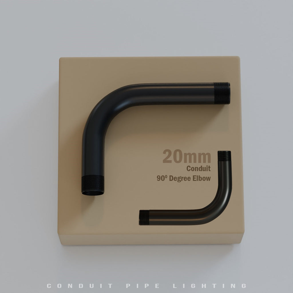 Durable Metal 90-Degree Elbow Conduit Fitting 20mm for Secure Electrical Wiring