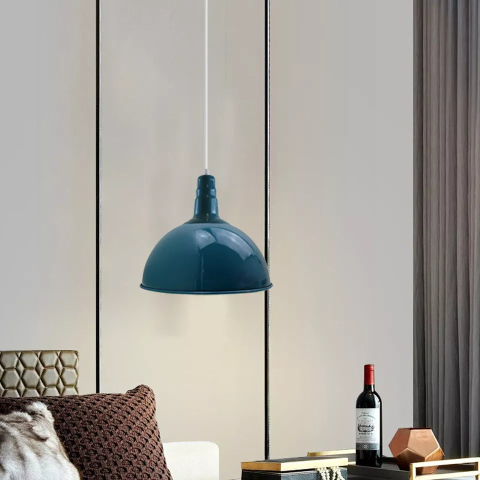 Industrial Metal Dome Pendant Light: Modern Kitchen Island Home Lighting