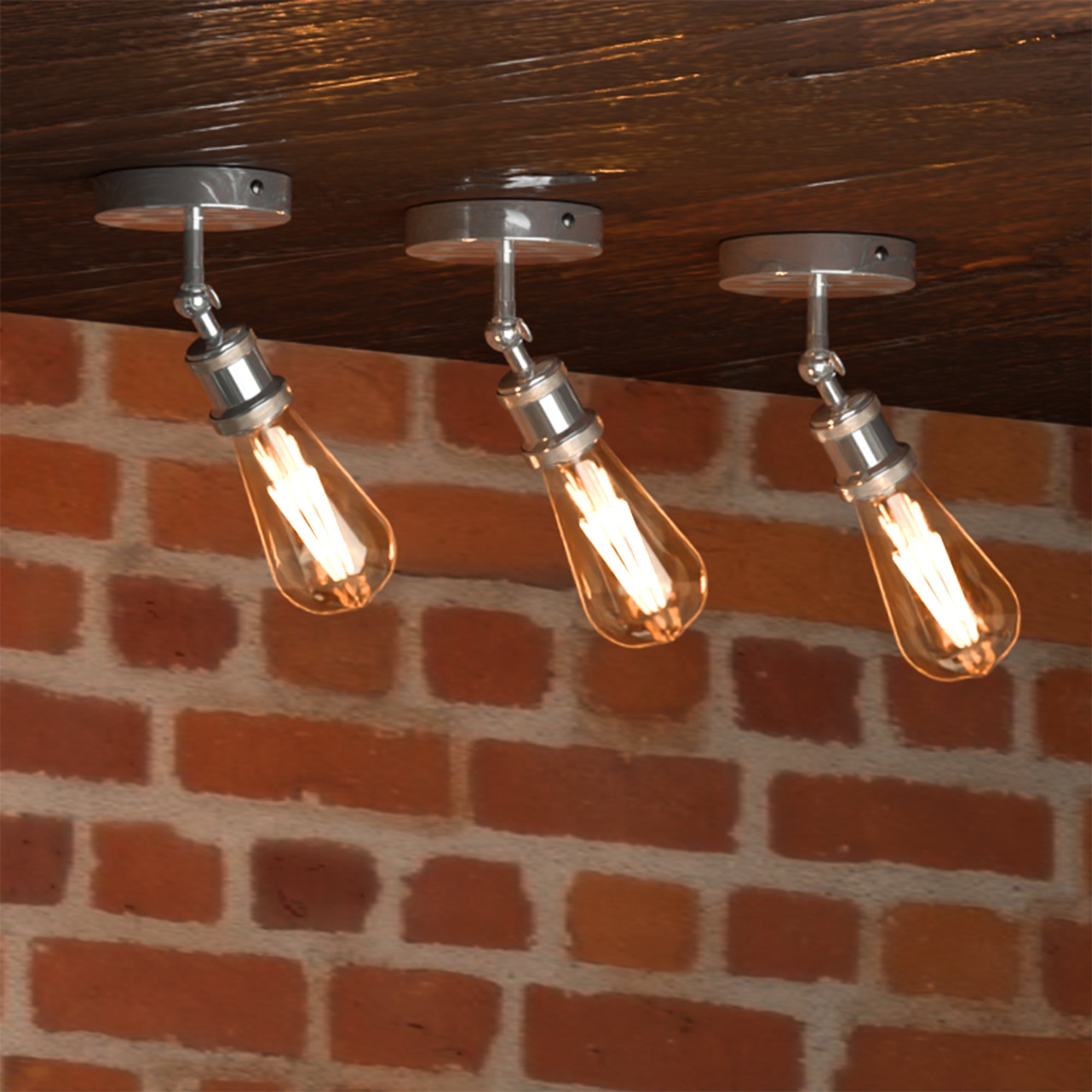 Retro Vintage Industrial Flush Mount Ceiling Light ~6134