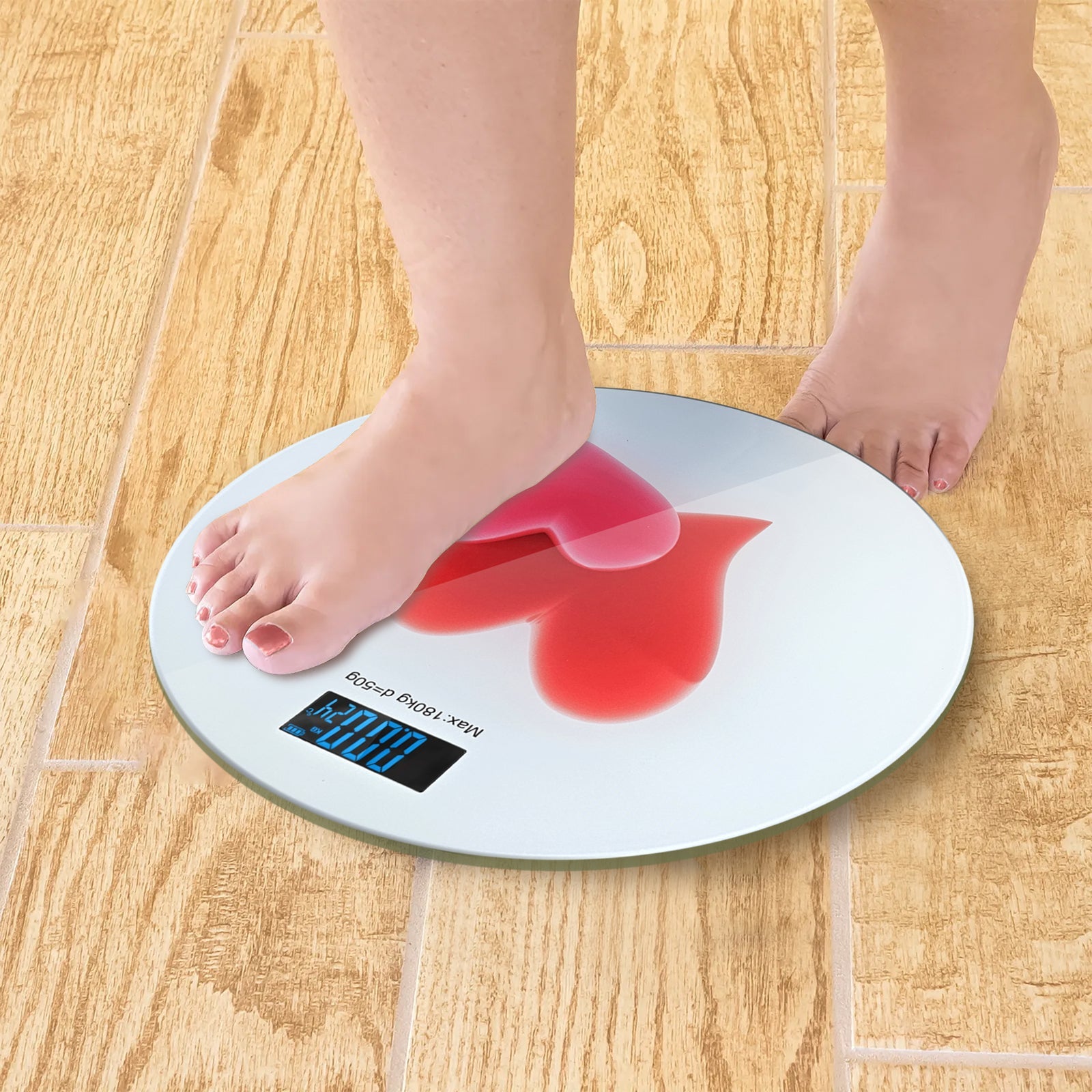 Accurate Digital Bathroom Scale for Weight Loss - Stylish Body Weighing Machine