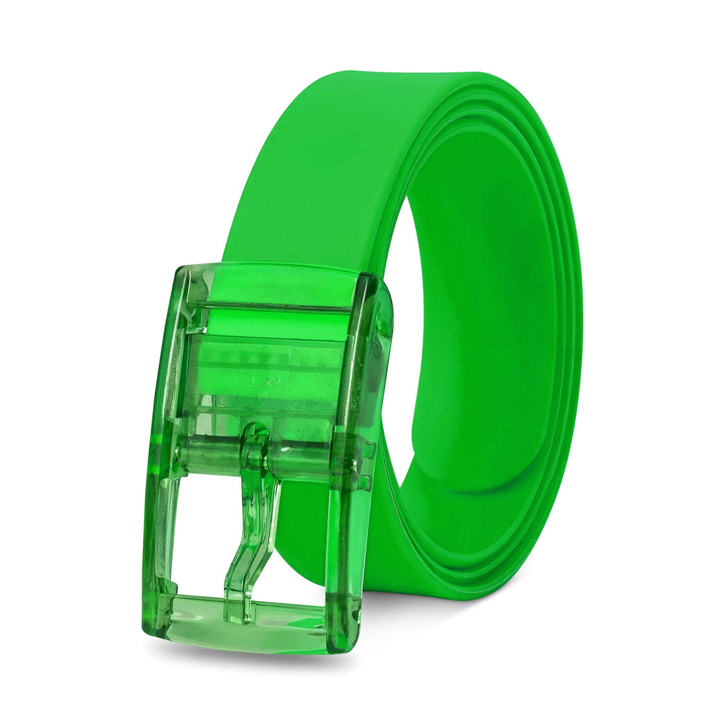 Vibrant Silicone Candy Color Unisex Belt with Adjustable Pin Buckle