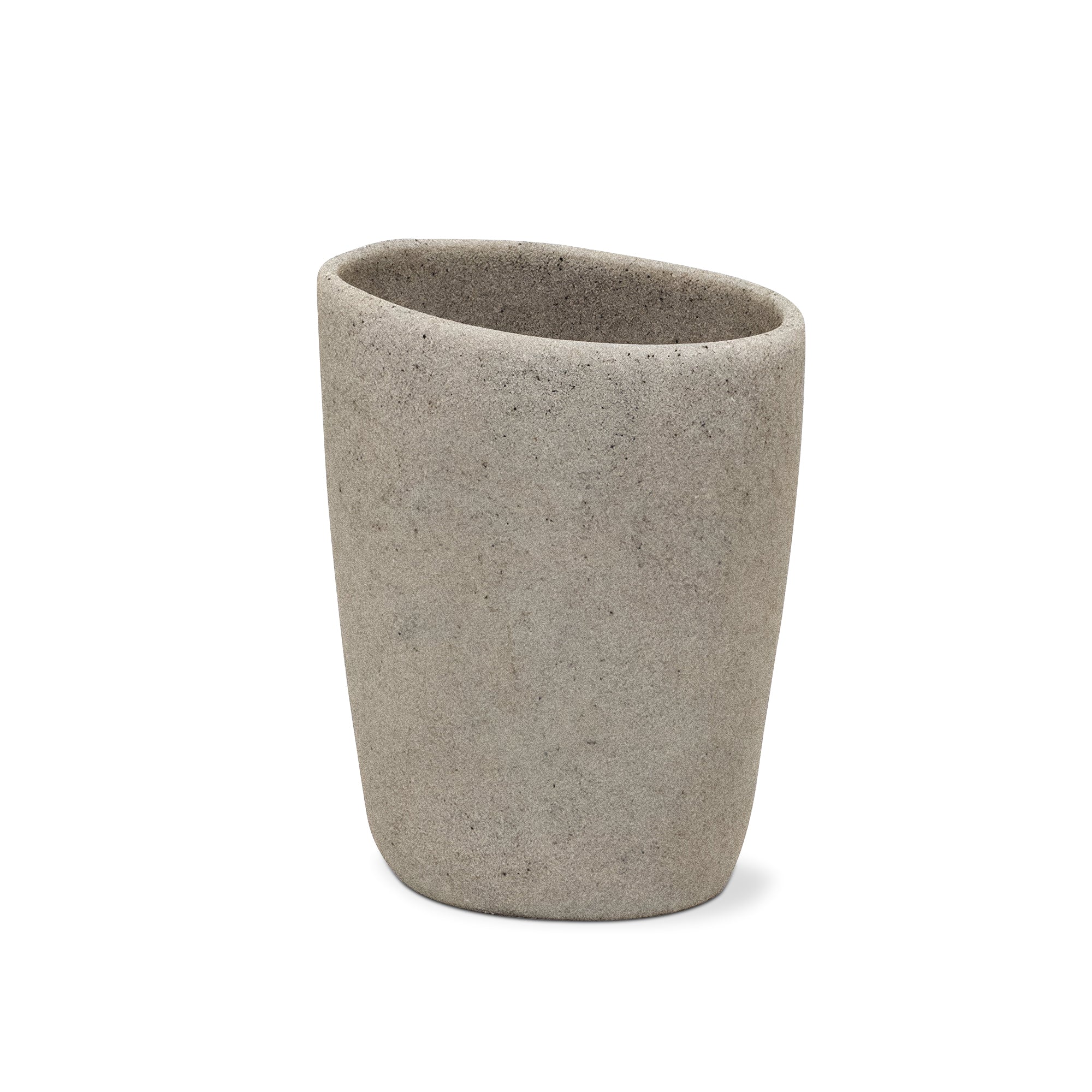 Elegant 3-Piece Stone Effect Resin Bathroom Accessory Set - Modern & Durable