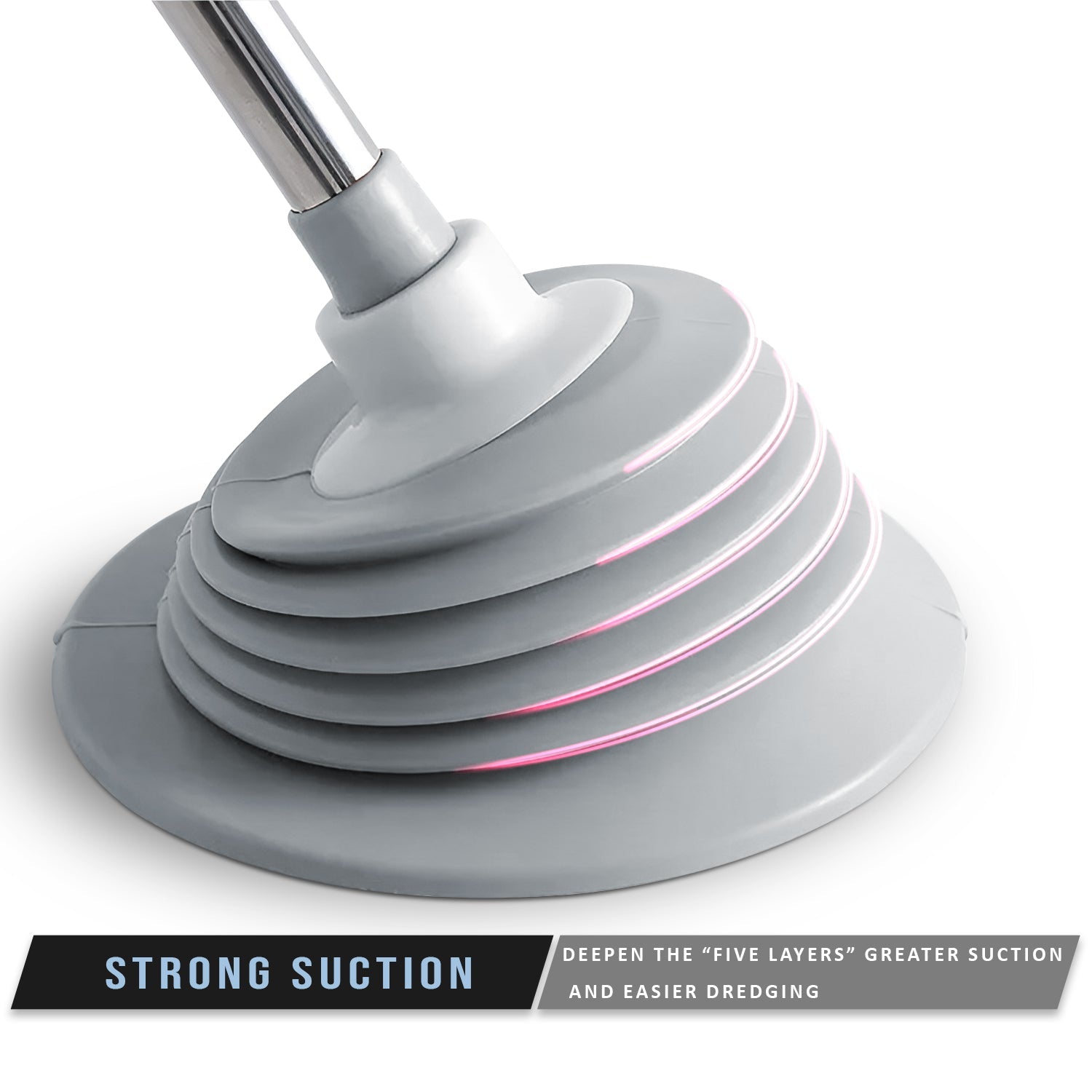 Heavy-Duty Toilet Plunger: Powerful Drain Unblocker for Sinks, Showers, Bathtubs