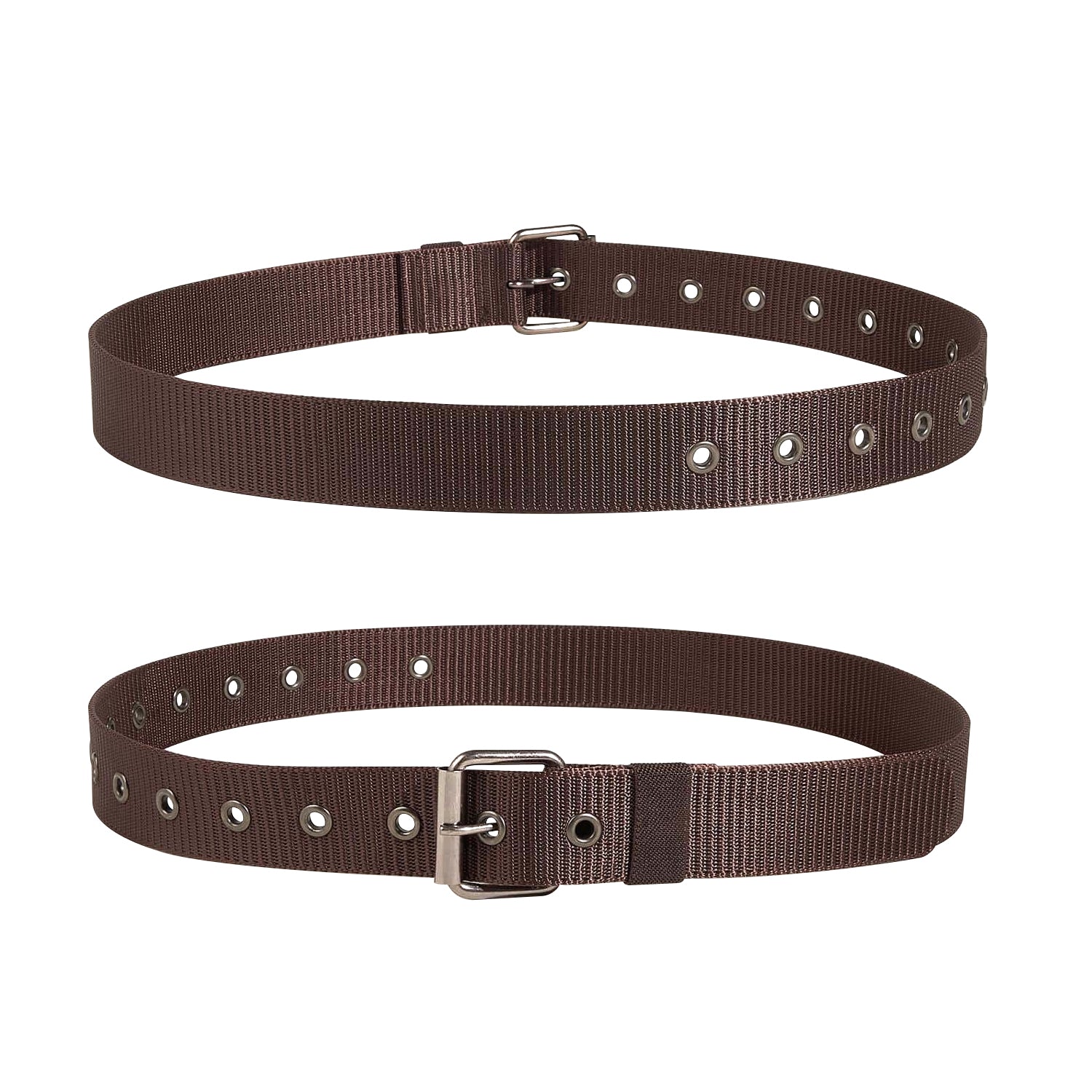 Men's Adjustable Nylon Pin Buckle Belts - Skinny Waistband Design 2-Pack