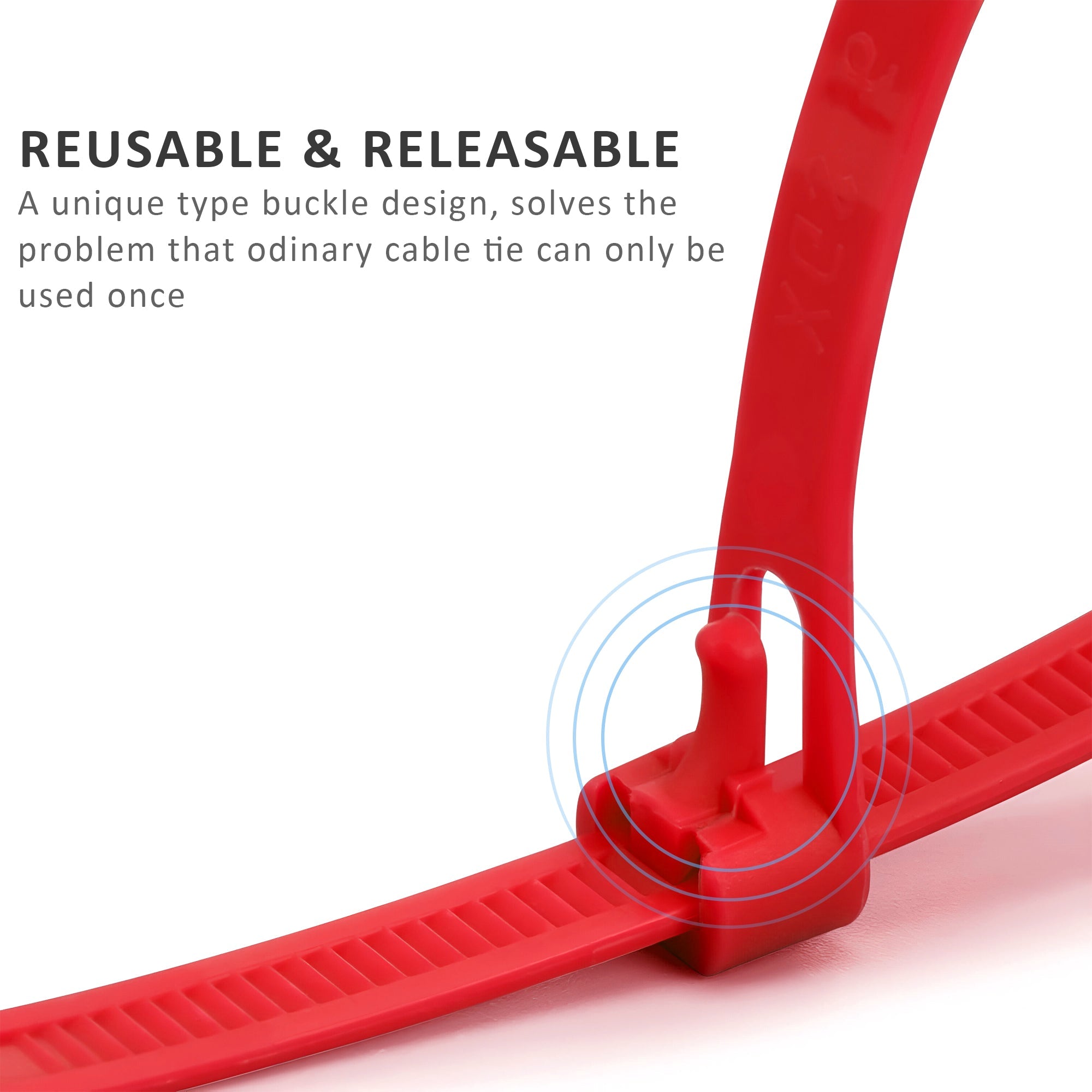 Heavy Duty Releasable Reusable Nylon Cable Zip Ties for Wire Management