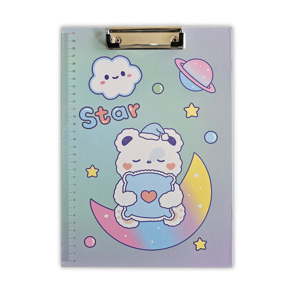 4 Pack A4 Cartoon Design Clipboard Ruler Scale Durable Plastic
